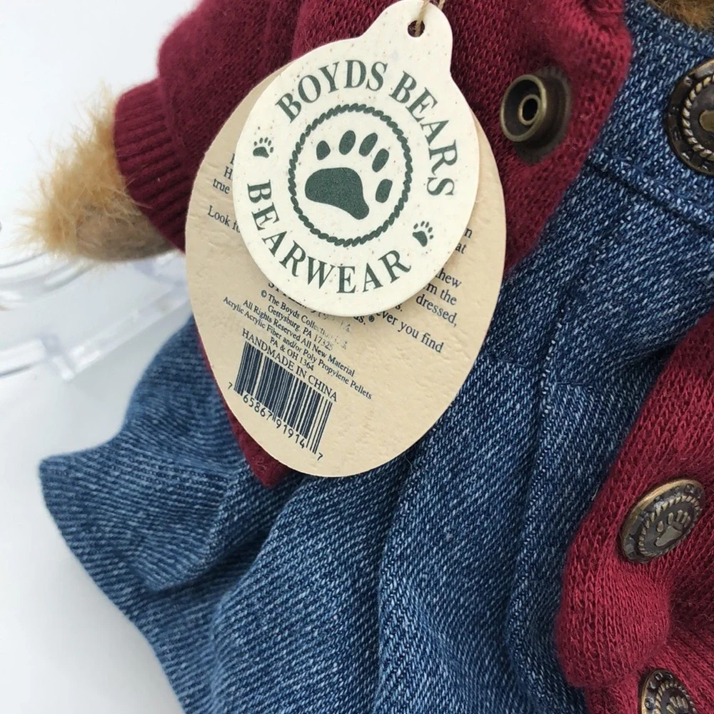 Boyds Bears Bailey Bear Bearwear Ladybug 9” Plush Collectible Tags Vintage